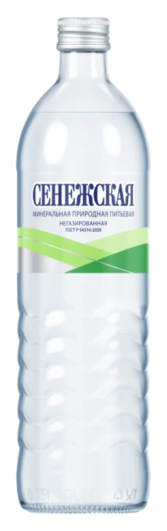 Вода природная питьевая Сенежская  негазированная стекло  750 мл