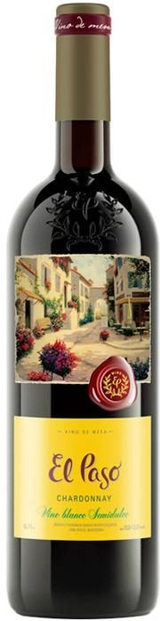 Вино Эль Пасо Шардоне белое полусладкое 750 мл