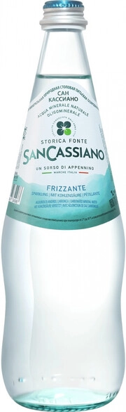 Вода  San Cassiano  Sparkling  Glass  Сан Кассиано  Газированная  500 мл