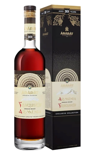 Коньяк   Ararat Armenia 10 Years Old  gift box  750 мл  39%