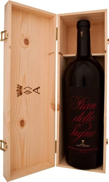 Вино Vignaferrovia Pian delle Vigne, Brunello di Montalcino DOCG Виньяферровиа Пиан делле Вине, Брунелло ди Монтальчино в деревянной упаковке  2017  1500 мл