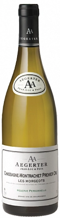 Вино Aegerter Chassagne Montrachet 1er Cru Morgeots 2021 750 мл