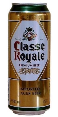 Пиво Classe Royale Premium Lager Класс Ройал Премиум Лагер  Ж/Б 500 мл
