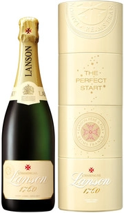 Шампанское Lanson Ivory Label Demi-Sec gift box Twist Pack  Лансон Айвори Лейбл Деми-Сек в подарочной коробке Твист Пак 750 мл
