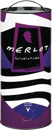 Вино Wineintube  Merlot Вайнинтьюб Мерло 3000 мл