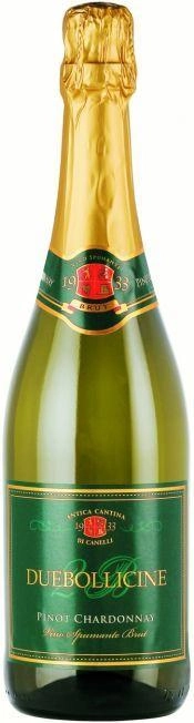 Игристое вино Cantina di Canelli  "Duebollicine" Pinot Chardonnay   750 мл
