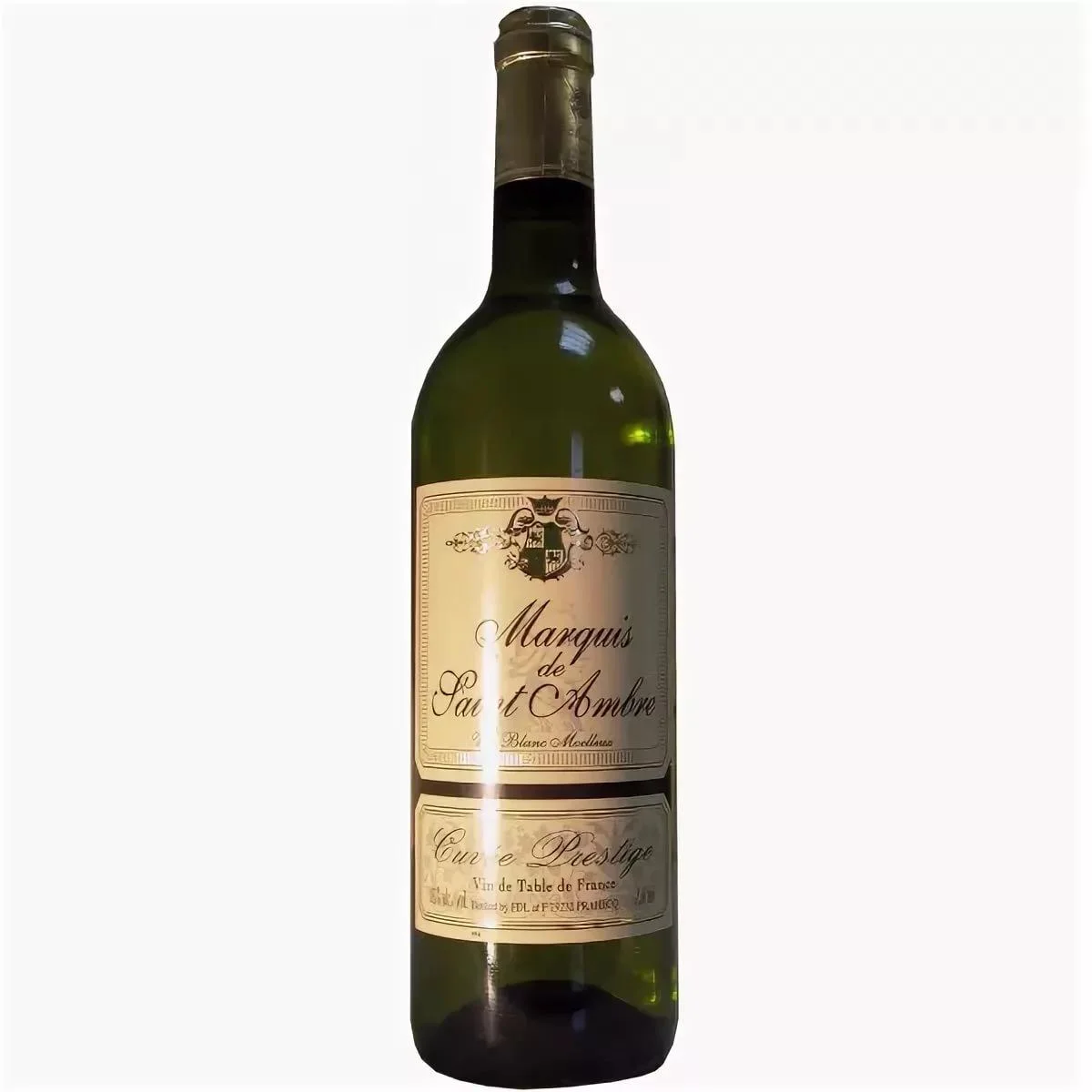 Вино  Marquis de Saint Ambre Cuvee Prestige   Маркиз де Сент-Амбр Кюве Престиж белое  полусладкое 750 мл