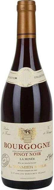 Вино Tramier AOC Bourgogne La Minee Pinot Noir Трамье AOC Бургонь Ла Минэ Пино Нуар  2020 750 мл