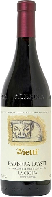 Вино Vietti Barbera d'Asti La Crena DOC Виетти Барбера д'Асти Ла Крена 2020 750 мл