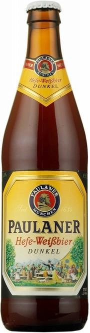 Пиво Paulaner Hefe-Weissbier Dunkel Пауланер Хефе-Вайсбир Дункель 500 мл