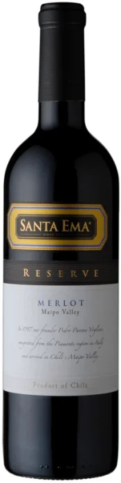 Вино Santa Ema Reserve Merlot  Maipo DO  Санта Эма Резерв Мерло 2009 750 мл