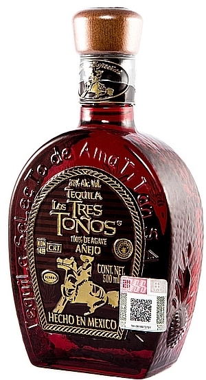 Teкилa Los Tres Toños Anejo Лос Трес Тонос  Аньехо  500 мл  38 %