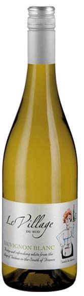 Вино Les Grands Chais de France  Le Village Du Sud  Sauvignon Blanc  Ле Гран Ше де Франс  Лё Виляж дю Сюд Совиньон Блан  750 мл