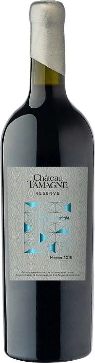 Вино   Шато Тамань Резерв  Мерло  2018 750 мл