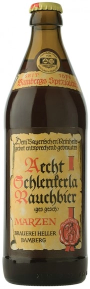 Пиво Schlenkerla Rauchbier Marzen  Шленкерла Раухбир Мерцен стекло 500 мл