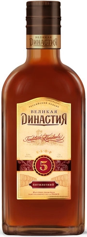 Коньяк  Великая Династия  пятилетний 250 мл