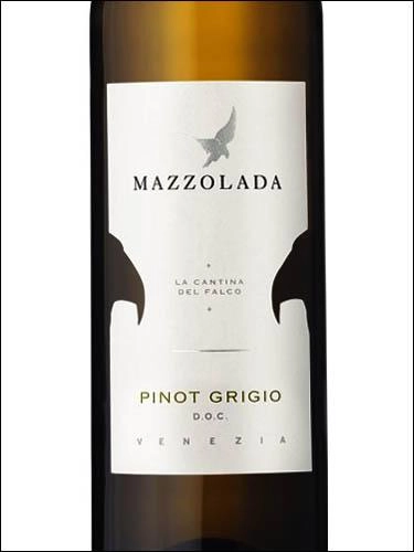 Вино Mazzolada Pinot Grigio Venezia DOC  Маззолада Пино Гриджио Венеция 2020 750 мл