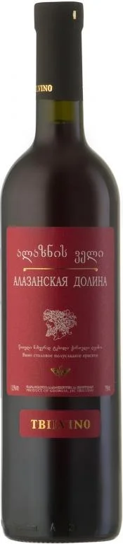 Вино Tbilvino Alazani Valley Red Semi Sweet Тбилвино Алазанская Долина 750 мл