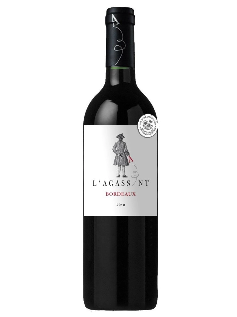 Вино L'Agassant Bordeaux AOC  Л'Агассан Бордо  красное сухое 750 мл