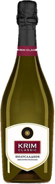 Игристое вино "Krim Classic" Red semi-sweet  750 мл