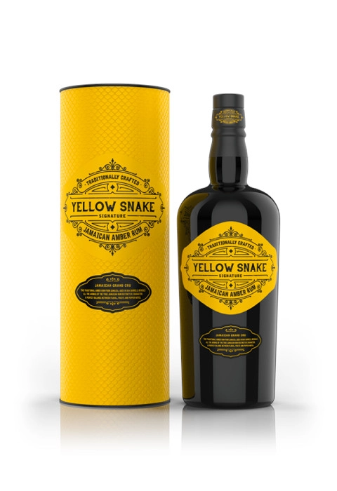 Ром  Yellow Snake Jamaican Amber Rum  Йеллоу Снейк выдержанный ямайский в п/у 700 мл