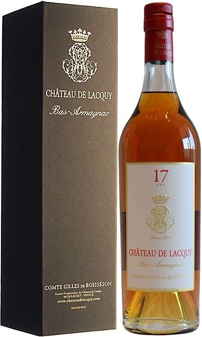 Арманьяк  Chateau de Lacquy Bas-Armagnac 17 Ans  gift box   700 мл