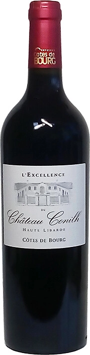 Вино Cote de Bourg АОС Bernier l`Excellence du Chаteau Conilh Haute-Libarde 2015  750 мл