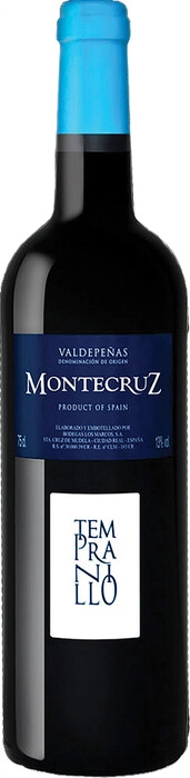 Вино  Montecruz   Tempranillo  Valdepenas DO    750 мл