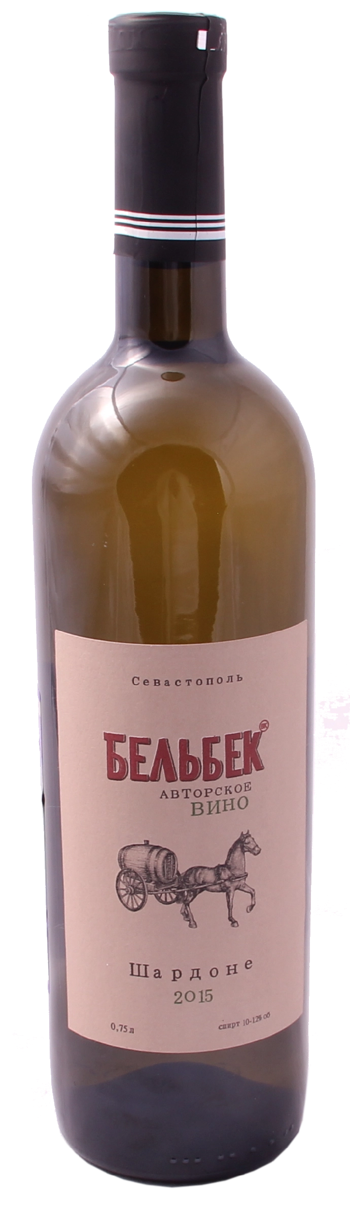 Вино Бельбек  Шардонне Авторские вина Сергея Бескоровайного 2019 750 мл