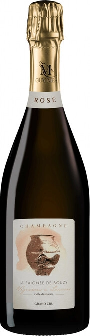Игристое вино Guy Mea La Saigne de Bouzy Extra Brut  Champagne Grand Cru AOC  2018 750 мл