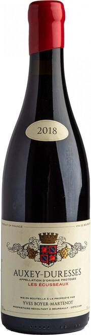 Вино Yves Boyer-Martenot  Auxey-Duresses  Les Ecusseaux  AOP   Ив Буайе-Мартено  Осе-Дюресс  Лез Экюссо  2018  750 мл  13%