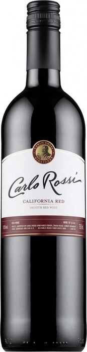 Вино Carlo Rossi California Red, Карло Росси Калифорния красное полусухое  750 мл