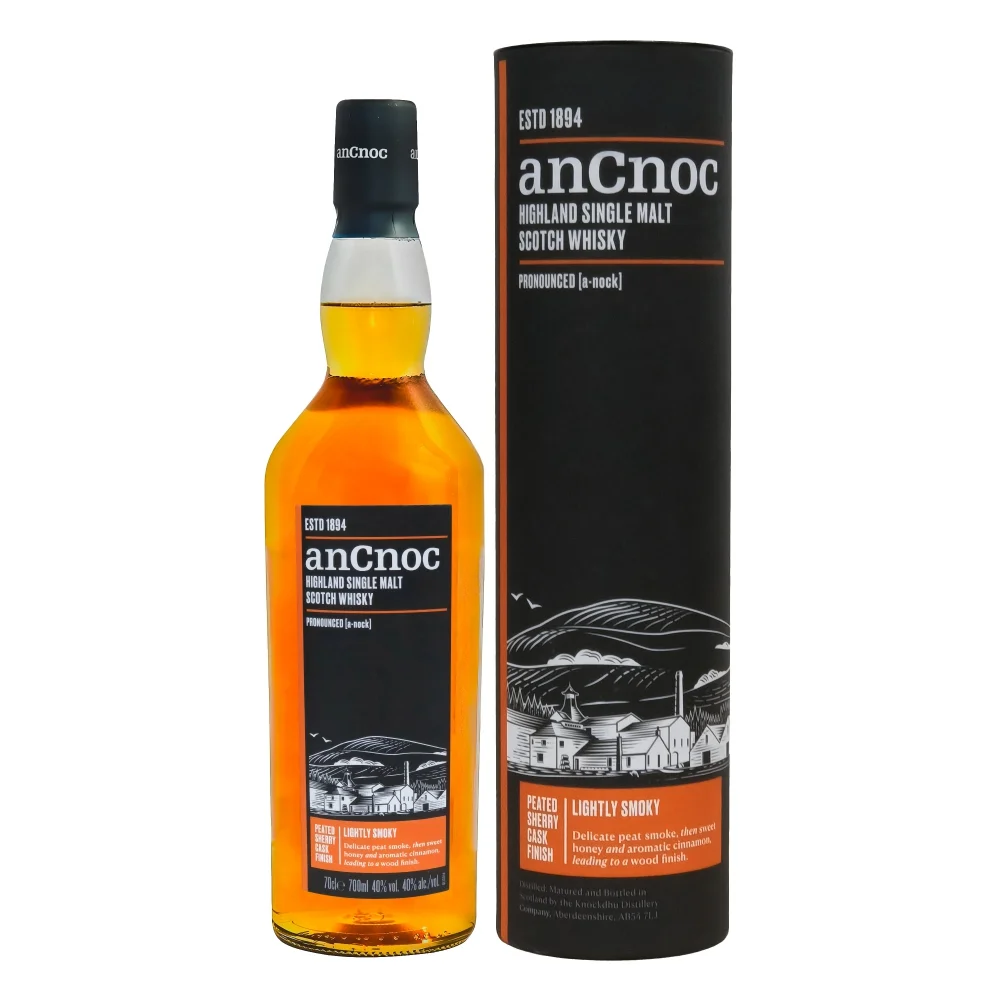 Виски AnCnoc, Sherry Peated Cask Finish  700 мл 43%