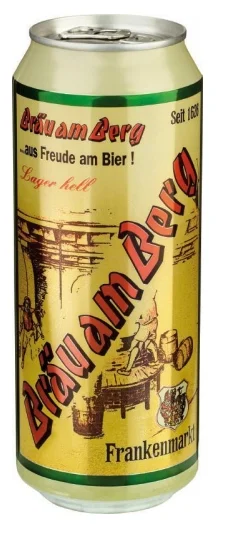 Пиво Starzinger, Brau am Berg  Lager Hell Пиво Штарцингер Брой ам Берг  Ж/Б 500 мл