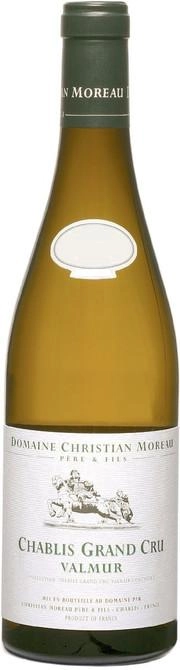 Вино Moreau Pere et Fils  Chablis Grand Cru  Valmur  AOC Кристиан Моро Пэр э Фис Шабли Гран Крю Вальмур  2009 750 мл