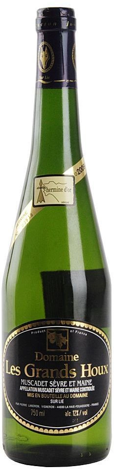 Вино Domaine Landron AOC Muscadet Sevre-et-Maine sur lie Domaine Les Grands Houx  2015 750 мл