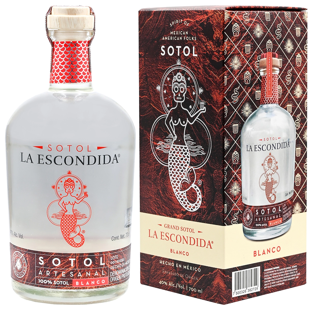 Мескаль La Escondida Grand Mezcal Sotol 700 мл