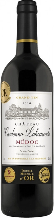 Вино Chateau Cardonna Lahourcade Medoc AOC 2014 750 мл