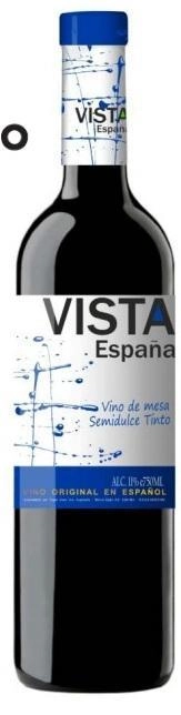Вино Capel Vinos  Vista Espana Rosso  red semi sweet  750 мл