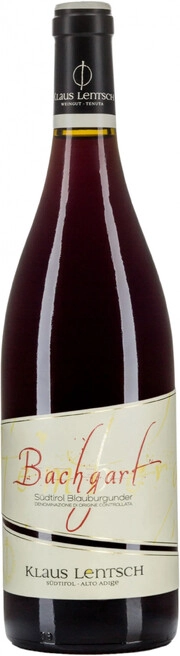 Вино   Klaus Lentsch Bachgart Pinot Noir 750 мл 13,5% Клаус Ленч Бахгарт Пино Нуар 750 мл  13,5 %
