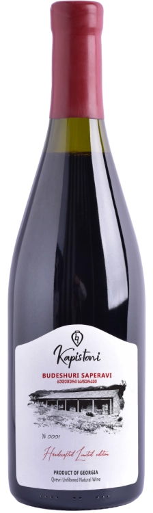 Вино  Kapistoni Winery  Batono Budeshuri Saperavi Qvevri    2022  750 мл  12 %