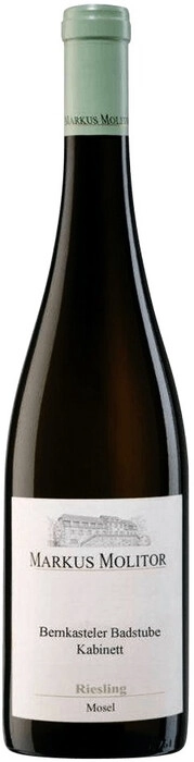 Вино Markus Molitor, "Bernkasteler Badstube"  Spatlese   Riesling Маркус Молитор, "Бернкастелер Бадштубе" Рислинг  Шпатлезе 2018   750 мл