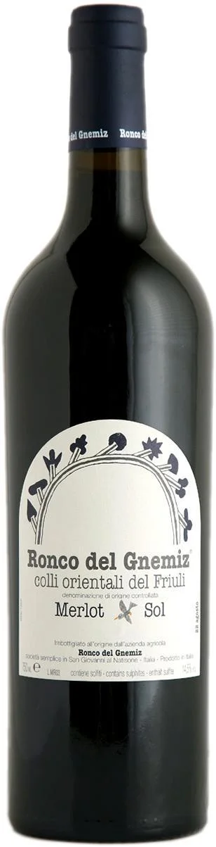 Вино Ronco Del Gnemiz Merlot  Sol Ронко Дель Гнемиц  Мерло  Сол  2011 750 мл