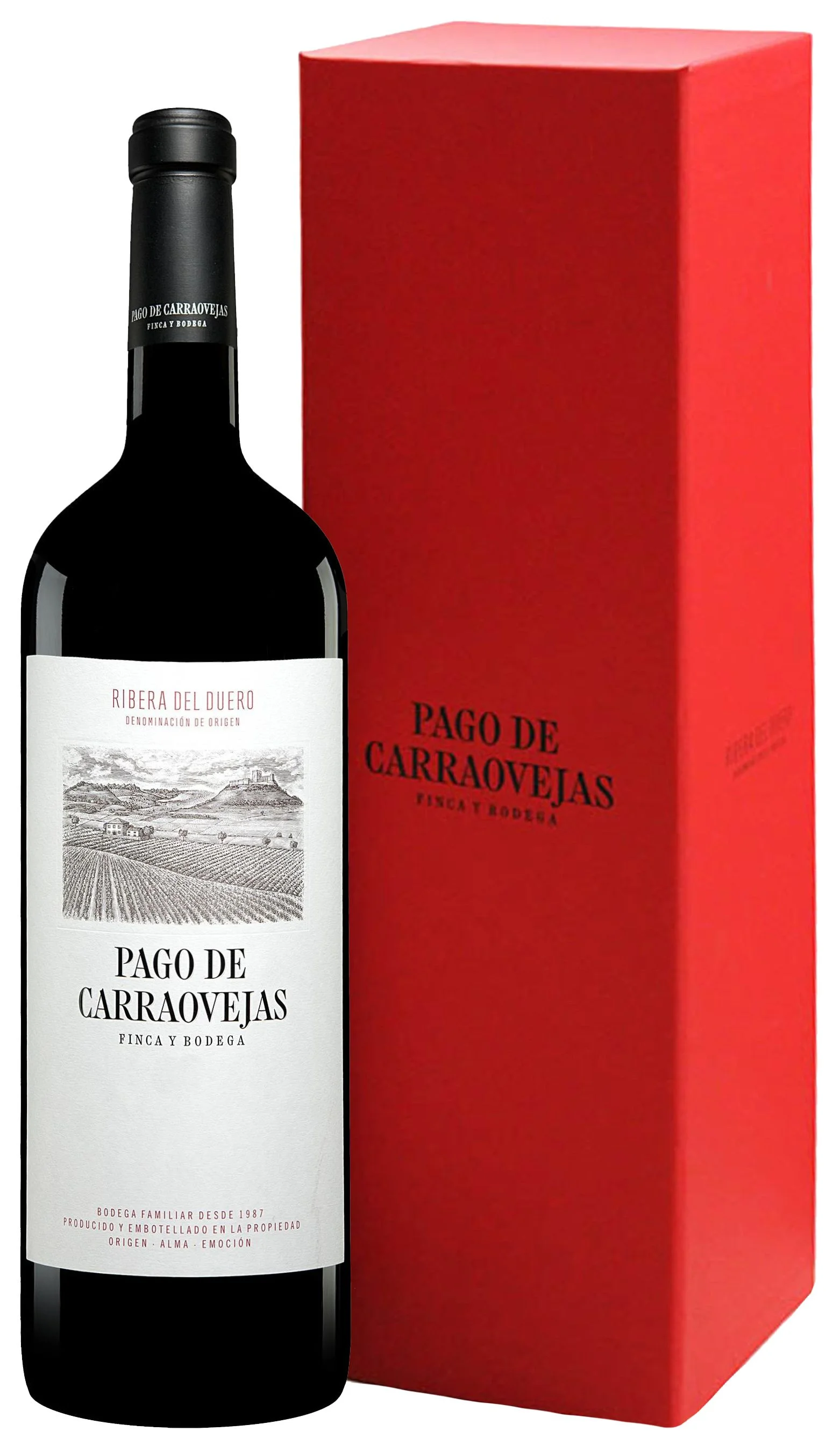 Вино Pago de Carraovejas Ribera del Duero DO 2020 gift box 1500 ml 15%