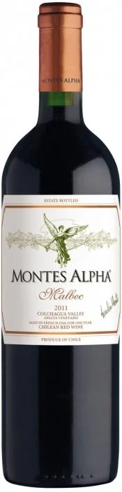 Вино Montes Alpha Malbec Монтес Альфа Мальбек 2011 750 мл