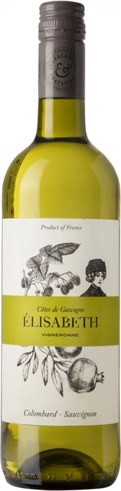 Вино "Elisabeth Vigneronne" Colombard-Sauvignon Blanc  Cotes de Gascogne    750 мл