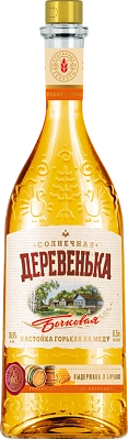 Настойка горькая  Солнечная деревенька бочковая на меду 250 мл