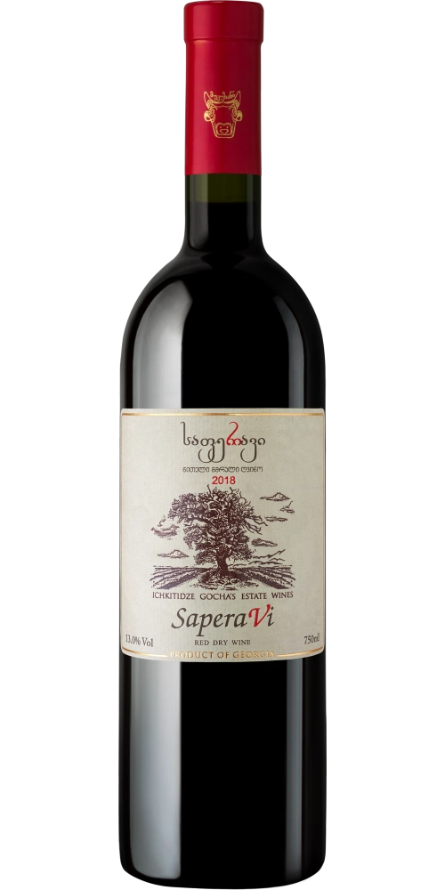 Вино Mukuzani  Saperavi  Мукузани Вайнери   Саперави  2017 750 мл