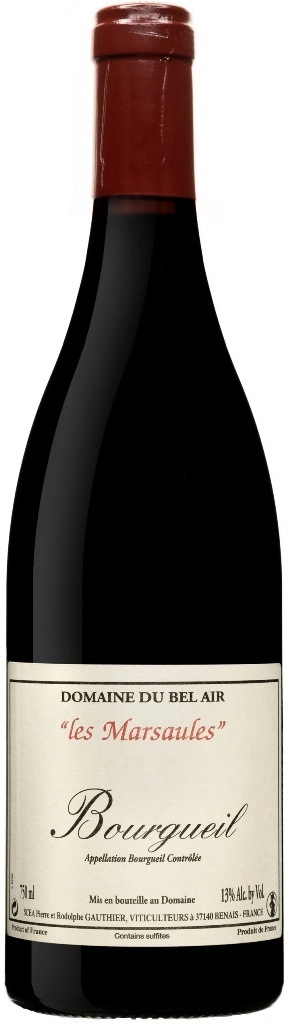 Вино  Domaine du Bel Air Les Marsaules Bourgueil 2019  750 мл