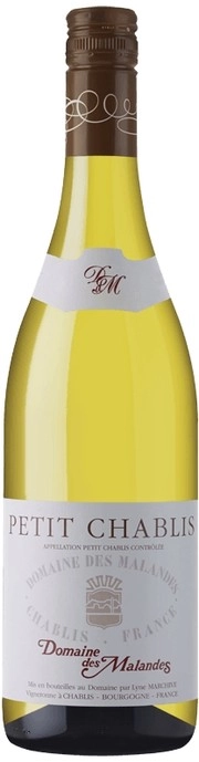 Вино Domaine des Malandes Petit Chablis AOC  2018 750 мл